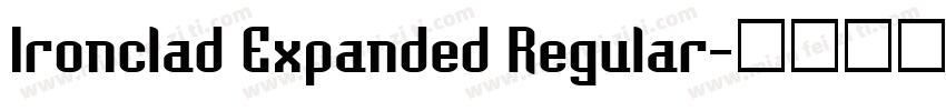 Ironclad Expanded Regular字体转换